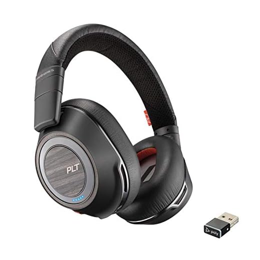 Plantronics Voyager 8200 UC casque et micro Binaural Bandeau Noir, Bois Avec fil &sans fil - Casques et micros (Avec fil &sans fil, Bandeau, Binaural, Circum-aural, 289 g, Noir, Bois)