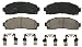Wagner QuickStop ZD833 Ceramic Disc Pad Set Includes Pad Installation Hardware, Front
