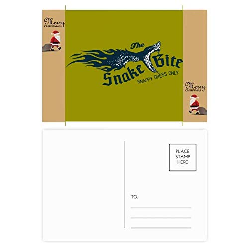 Cartes postales serpent lot de 20 papeterie originale illustration reptile