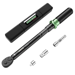 LLAVETOR Llave dinamomÃ©trica 3/8″, 10-110 Nm Llave de Torque, Cabezal Reversible de 72T Llave Dinamometrica para Bicicleta, Moto, Cambiar BujÃ­as de Coche (4PCS (10-110NM))