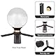 Besnfoto Crystal Ball Fotografie K9 Objektivkugel mit Mini-Stativ und Saugnapfhalterung Standfuß Klar Dekorative Glas-Requisiten Ball mit Mikrofaser Tasche und gepolsterter stoßfester Tasch