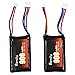 Blomiky 2 Pack 7.4V 900mAh Lipo Rechargeable Battery with PH2.0 Plug and Charger Cable Suitable for Axial 1/24 SCX24 RC Truck / SCX24 Battery and USB 2