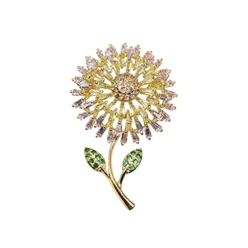 Broche tournesol vêtements combinaison écharpe et bouton manteau