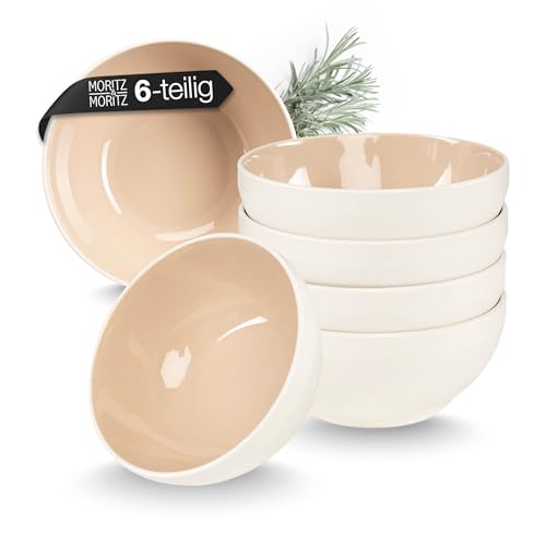 Moritz & Moritz CAVO Müslischalen 6er Almond - Stylisches und...