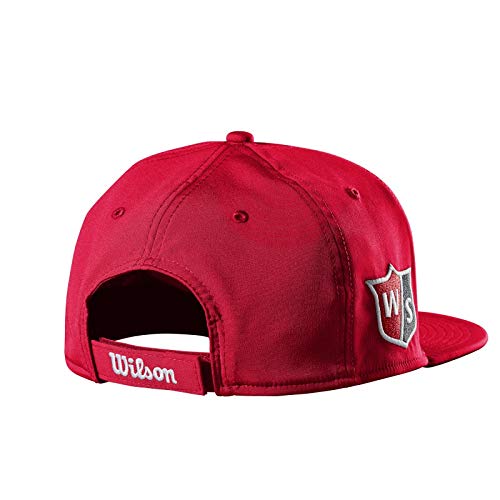 image for Wilson Enterprises Wilson Flat Brim Golf Hat Junior, Red