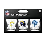 Denco Los Angeles Rams 3 Pack Shot Glass Set
