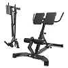 WAHHWF Opvouwbare Romeinse stoel Hyperextension Bank voor thuis Gym, Heavy Duty verstelbare rugverlenging buikoefenapparatuur, belastingen 300 lbs