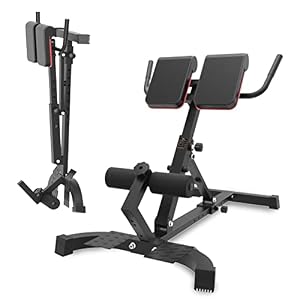 WAHHWF Opvouwbare Romeinse stoel Hyperextension Bank voor thuis Gym, Heavy Duty verstelbare rugverlenging buikoefenapparatuur, belastingen 300 lbs
