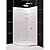 DreamLine 42 in. x 42 in. x 76 3/4 in. H Neo-Angle Shower Base and QWALL-4 Acrylic Corner Backwall Kit in White, DL-6047C-01