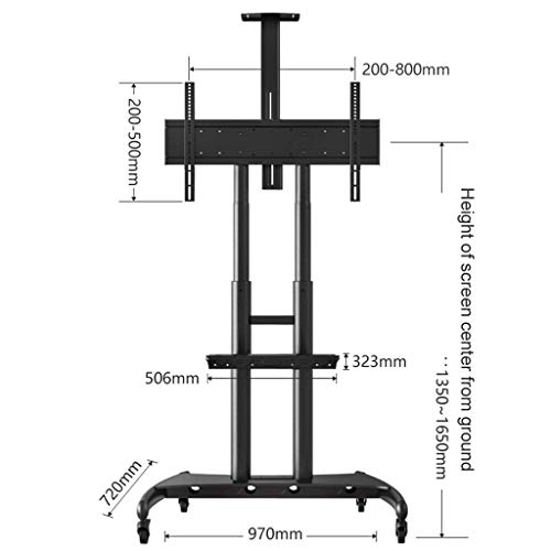 Soporte móvil para TV 55-80 pulgadas, carga 90.9 kg miniatura 7