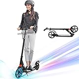 Scooter for Adults/Teens 3 Seconds Easy-Folding 3 Level Height Adjustable 220lb Scooter with 8...