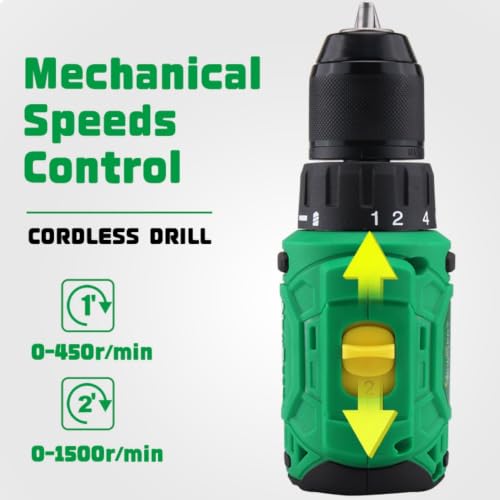 Image of 12V Brushless Cordless Drill Set, 3 /8 inch Ratcheting Chuck, 35N.m