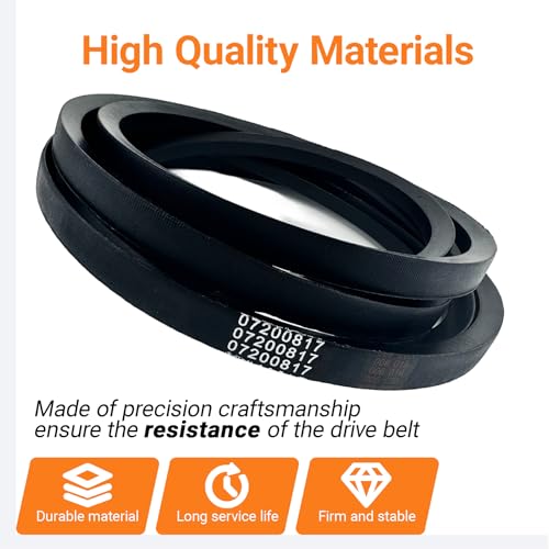 07200817 Mower Deck Belt Fits for Ariens Gravely 991156 ZT HD Pro Turn Z 60'' Deck, 1PCS Black by WAXUEKIN - Image 5