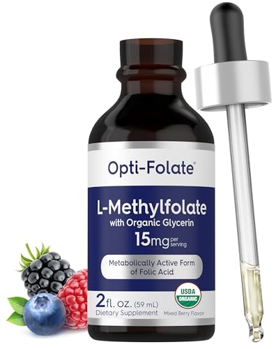 Carlyle L Methylfolate Drops 15mg | 2 Fl Oz | with Organic Glycerin