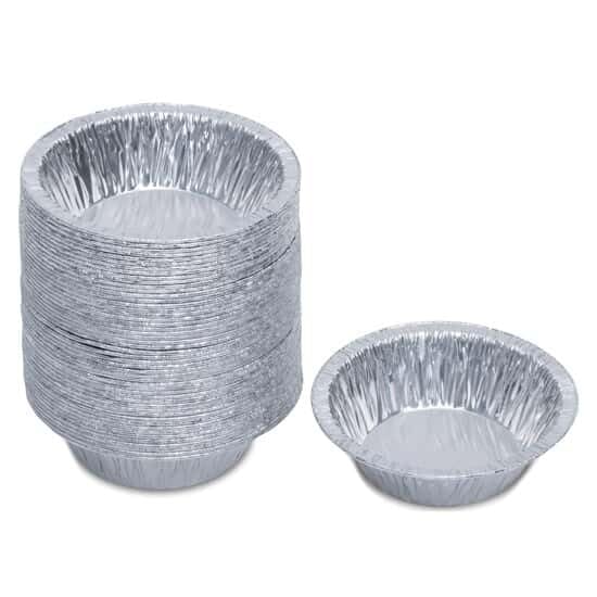 Cole-Parmer Aluminum General Purpose Weighing Dishes, 200 mL, 50/Pk