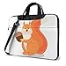 Sacoche pour Ordinateur 15,6 Pouces Écureuil Roux et pignons de pin Sac à Main pour Ordinateur Sac à bandoulière pour Ordinateur Housse pour Ordinateur Mallette pour Tablette