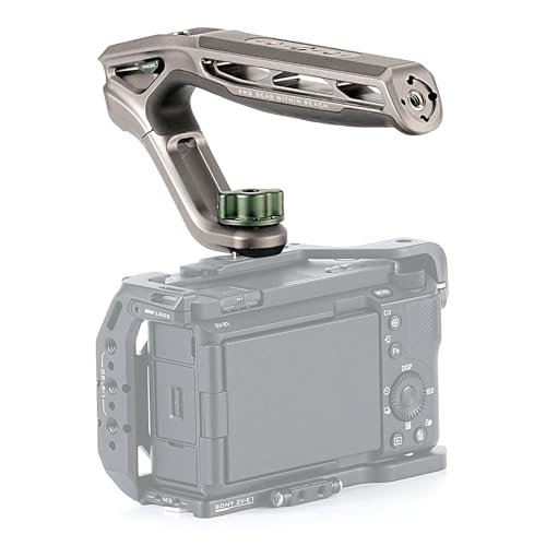 Tilta Xeno Top Handle 1/4"-20 with Locating Pins - Titanium Gray TA-XTH1-TG, Grey