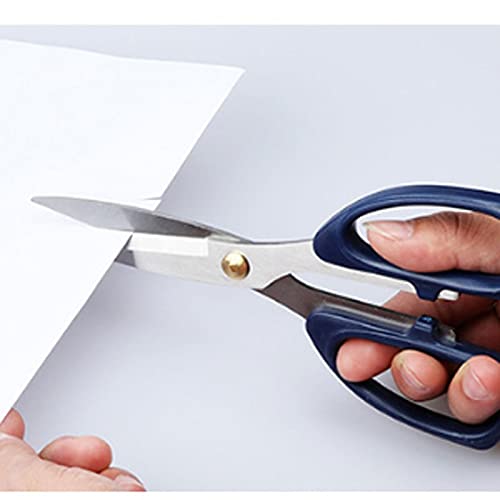Büroschere, Bastelschere, handgefertigte Schere, geeignet für Büro und zum Schneiden von Papier von Hand usw., mit schwarzer, rutschfester