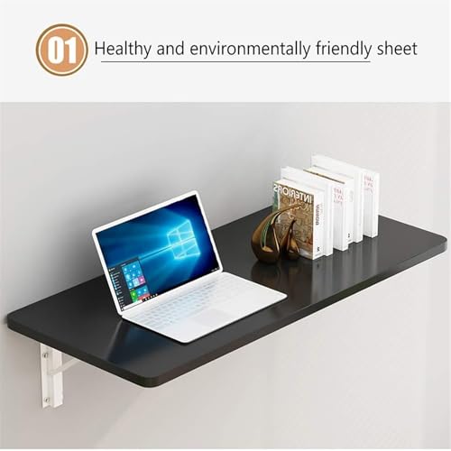 Table murale à abattant compacte 60x40 cm avec plateau rabattable - 5