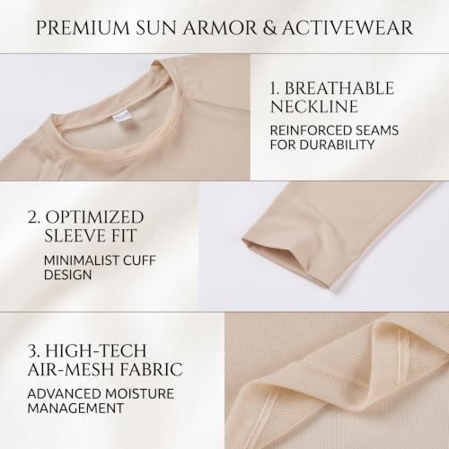 Mangas de protección solar UV UPF50+ de enfriamiento para mujer negro M 3
