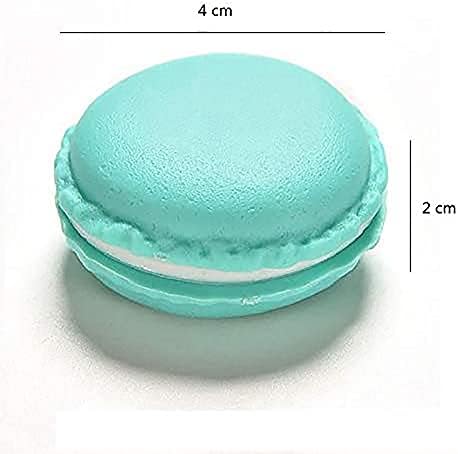 Macaron Box,6 PCS Macaroon Boxes Mini Cute Boxes Macaron Storage Cases for Jewelry Earrings Necklaces Ring Pills Earphones 4 * 2CM