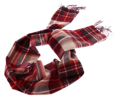 Écharpe femme Roeckl Scottish Tartan rouge 9440 accessoire haut de gamme