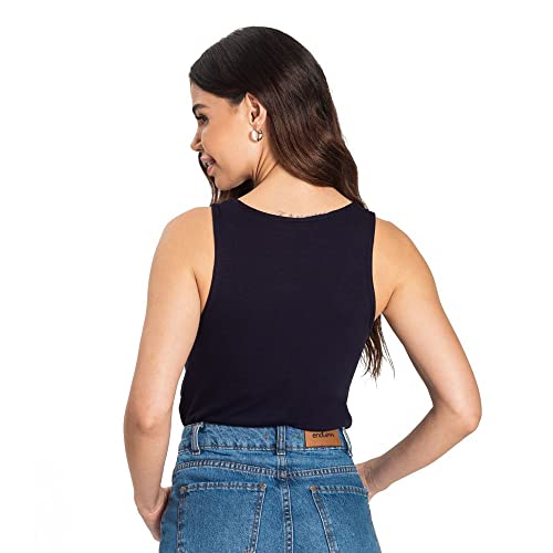 Regata Feminina Cotton Básica Rovitex Azul M