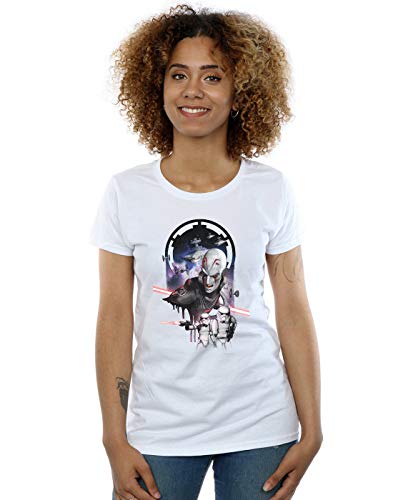 Star Wars Women's Rebels The Grand Inquisitor T-Shirt White Large