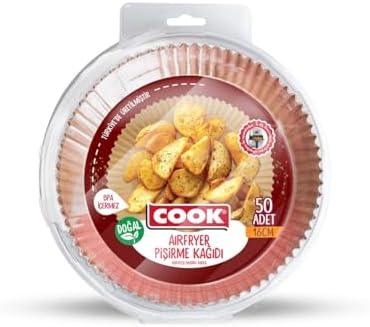 COOK Airfryer Pişirme Kağıdı Standart 16 CM x 50 Adet - Görsel 1