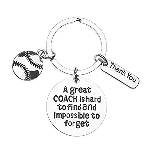 Softball Coach Keychain, Baseball Coach Keychain, Softball Gift, Great Coach Gift, Perfect Softball Coach or Baseball Coach Gifts