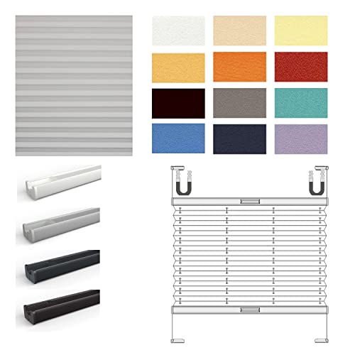 Casa Sonnenschutz Plissee Rollo Perlex nach maß zum Bohren in die Glasleiste mit reflektierender Perlexbeschichtung Ideal als Sonnenschutz und Sichtschutz für alle Fenster Casa Sonnenschutz Plissee Rollo Perlex nach maß zum Bohren in die Glasleiste mit reflektierender Perlexbeschichtung Ideal als Sonnenschutz und Sichtschutz für alle Fenster