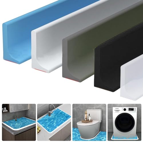 Bande d'étanchéité douche transparente contre les fuites d'eau au sol - 4