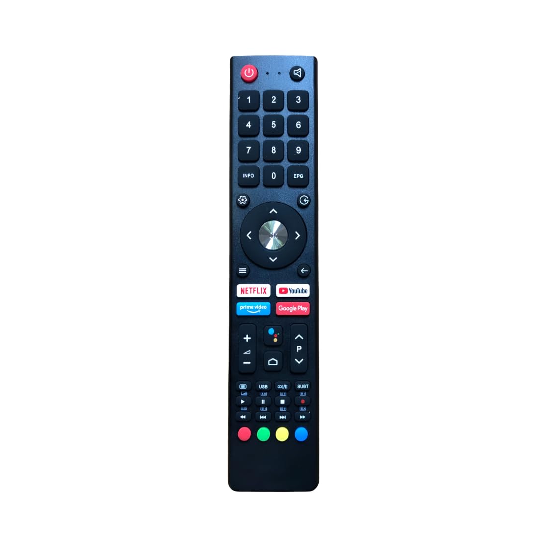 Upix Compatible Nokia Smart Android 4k LCD/LED TV Remote No. 1176 | with Voice | Exactly Same Remote Will Only Work | Pairing is Required