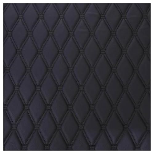 Tissu cuir synthétique premium noir souple 1.6x2m de haute qualité