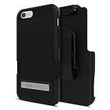 Seidio DILEX Pro Case with Metal Kickstand and Holster Combo for iPhone 6 - Retail Packaging - Black