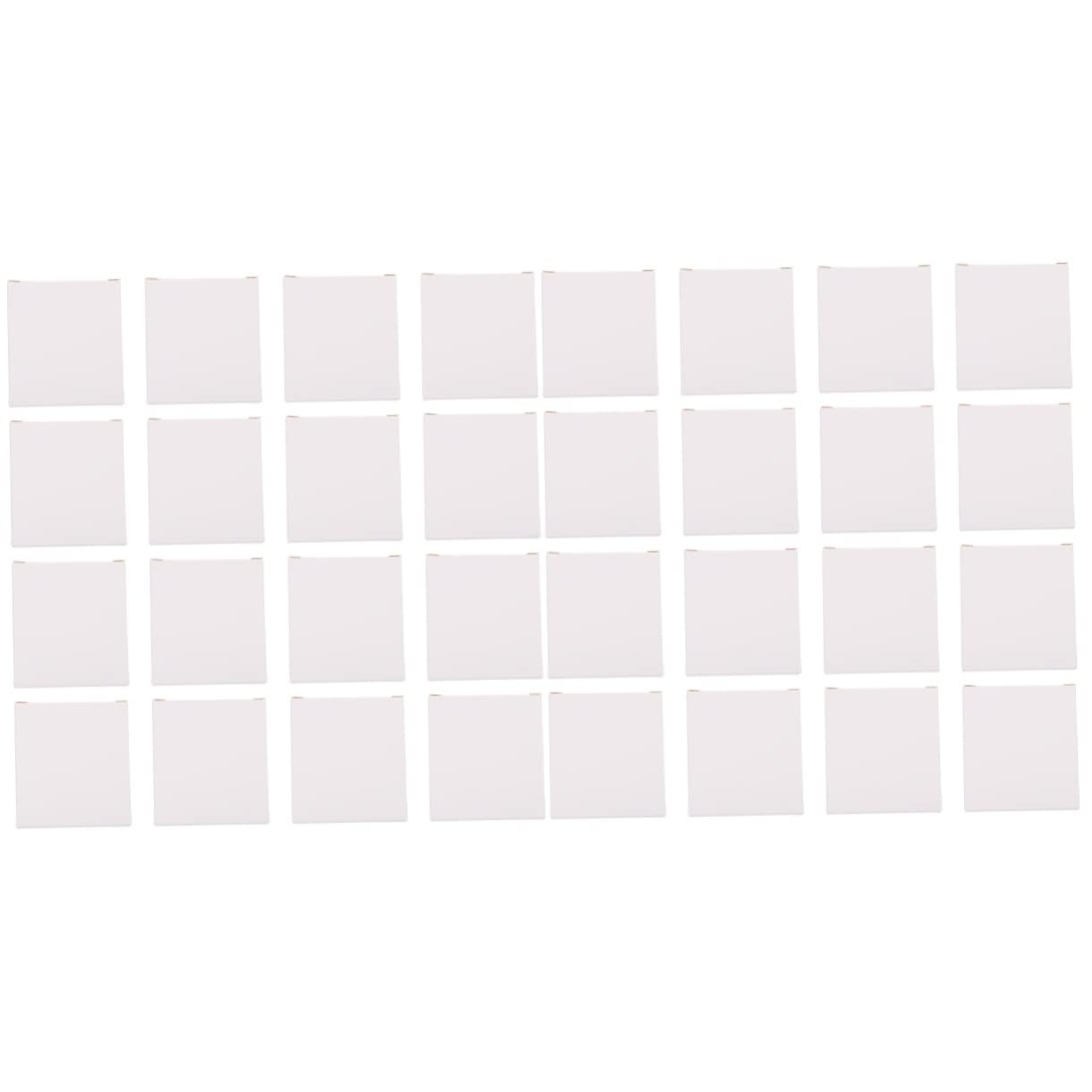 MAGICLULU 80 Pcs Carton Chrismas Gifts Stocking Stuffer Storage Cubes with Lid Corrugated Literature Mailer Small White Yule Gifts Senior Gifts E-business Supplies Paper Small Box