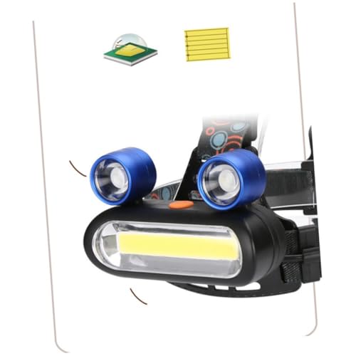 Cabezal LED recargable USB mini linterna frontal de plástico impermeable 4
