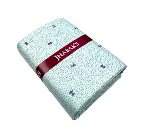 Image of JHABAK'S Unstitched Print Shirt Fabric for Men - Polycotton Material - 2.25Meter Shirt Piece Cloth