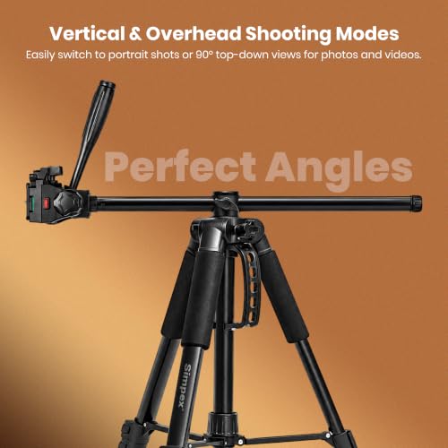 Image of Simpex Professional Tripod Cum Monopod 790 PRO with Multipurpose Head for Low Level /Table Top Shooting /and Panning for Photography and Videography Suitable for DSLR, DV Camera, Binocular