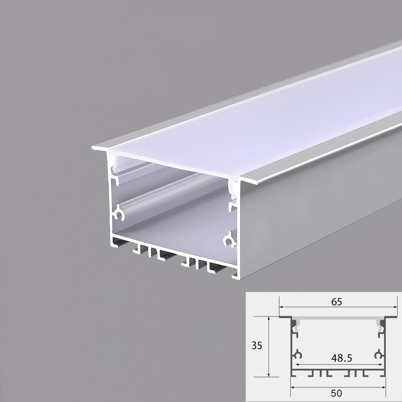 U-Shape LED Aluminum Channel (10-Pack, 3.3ft Each) – Diffuser Cover For LED Strip Lights