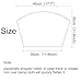 SHACOS Round Table Placemats Set of 4 Wedge Shape Placemat Woven Vinyl Place Mats Heat Resistant Wipe Clean Dining Table Mats Home Table Decor (4, Tan)