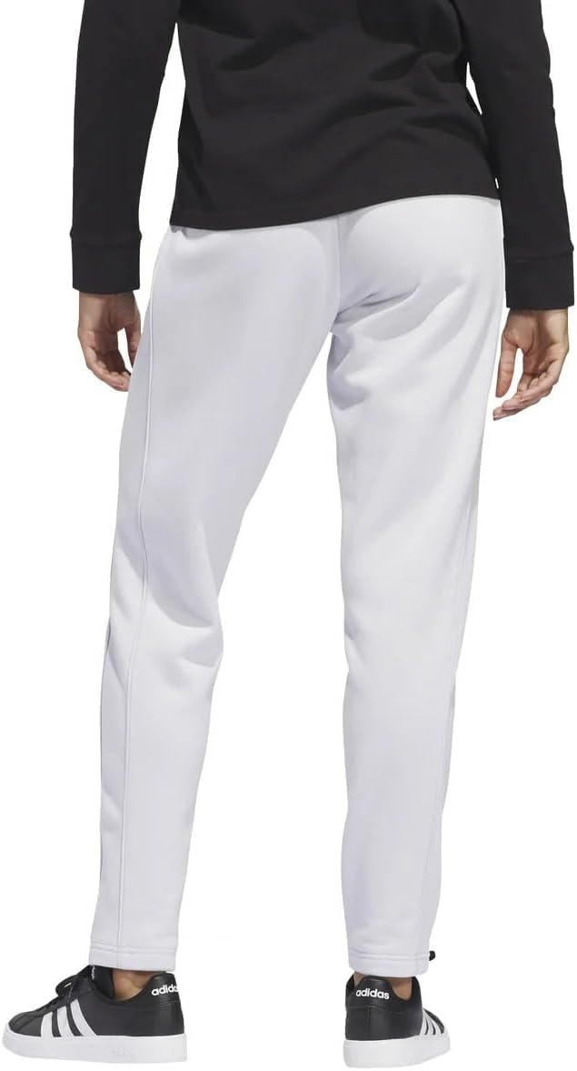 adidas Women’s Relaxed Fit Tapered Legs Fleece Pant - Gray (Dash), X-Large - Image 2