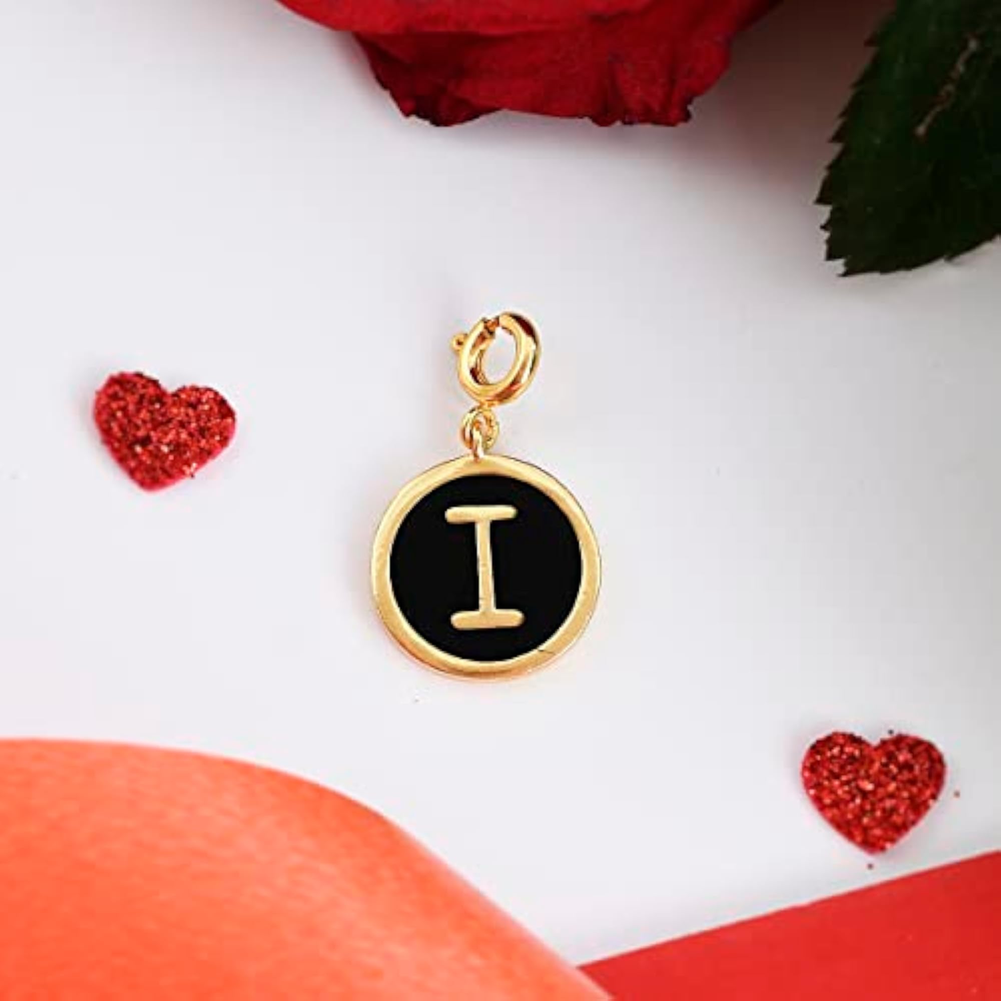 Alphabet I Enamel Charm - Collection