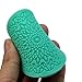 TANGCHU Silicone Fondant Cake Mould Soap Mold Rose 3.93inch in Diameter Green