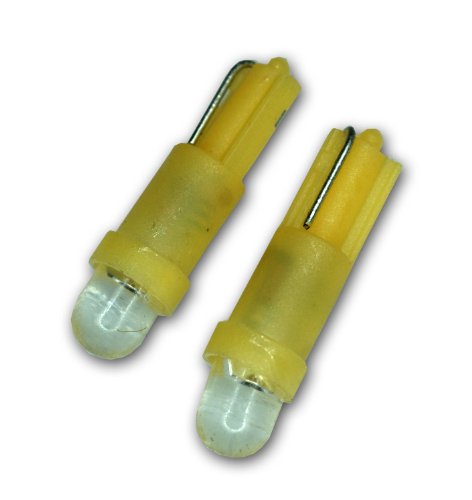 Tuningpros LEDRD-T5-A1 Radio Dial LED Light Bulbs T5, 1 LED Amber 2-pc Set