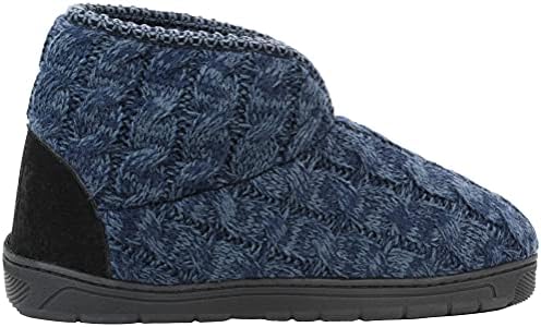 MUK LUKS Men's Mark Slippers, Navy, Small Review | Image 5
