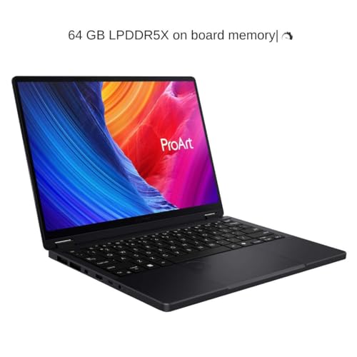 Image of HIDevolution [2026] ASUS ProArt PX13 HN7306EA Black 13.3 inch 3K OLED Touch, 3.0 GHz Ryzen Al Max+ 395, AMD Radeon, 64 GB LPDDR5X RAM, 1 TB PCIe SSD, Windows 11 Pro