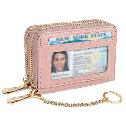 Image of imeetu Rfid Credit Card Holder,Genuine Leather Businese Card Case,Rfid Blocking Wallet for Women & Men