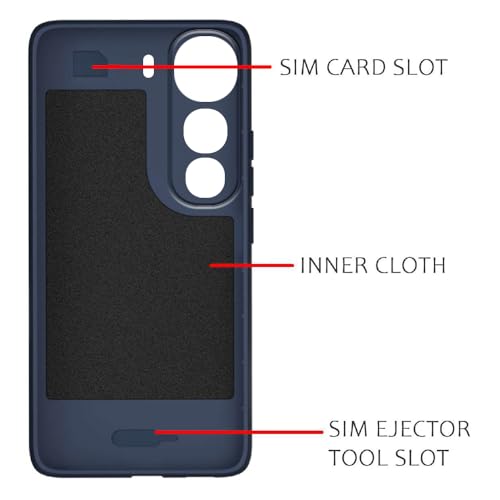 Image of Shockproof Case for Vivo Y400 Pro 5G | Full Camera Protection | TPU Flexible Mobile Back Cover for Vivo Y400 Pro 5G (Steel Blue)