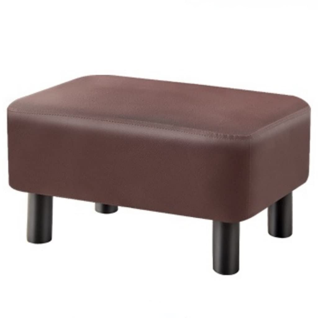 Tabouret Bas en Bois Massif Argento et Finition Coton de Qualité supérieur